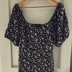Black Floral Dress (Forever 21)